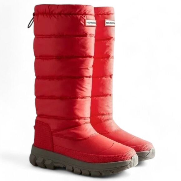 Hunter Women's Size 9 Red Intrepid Waterproof Tall Snow Boot - Picture 1 of 15